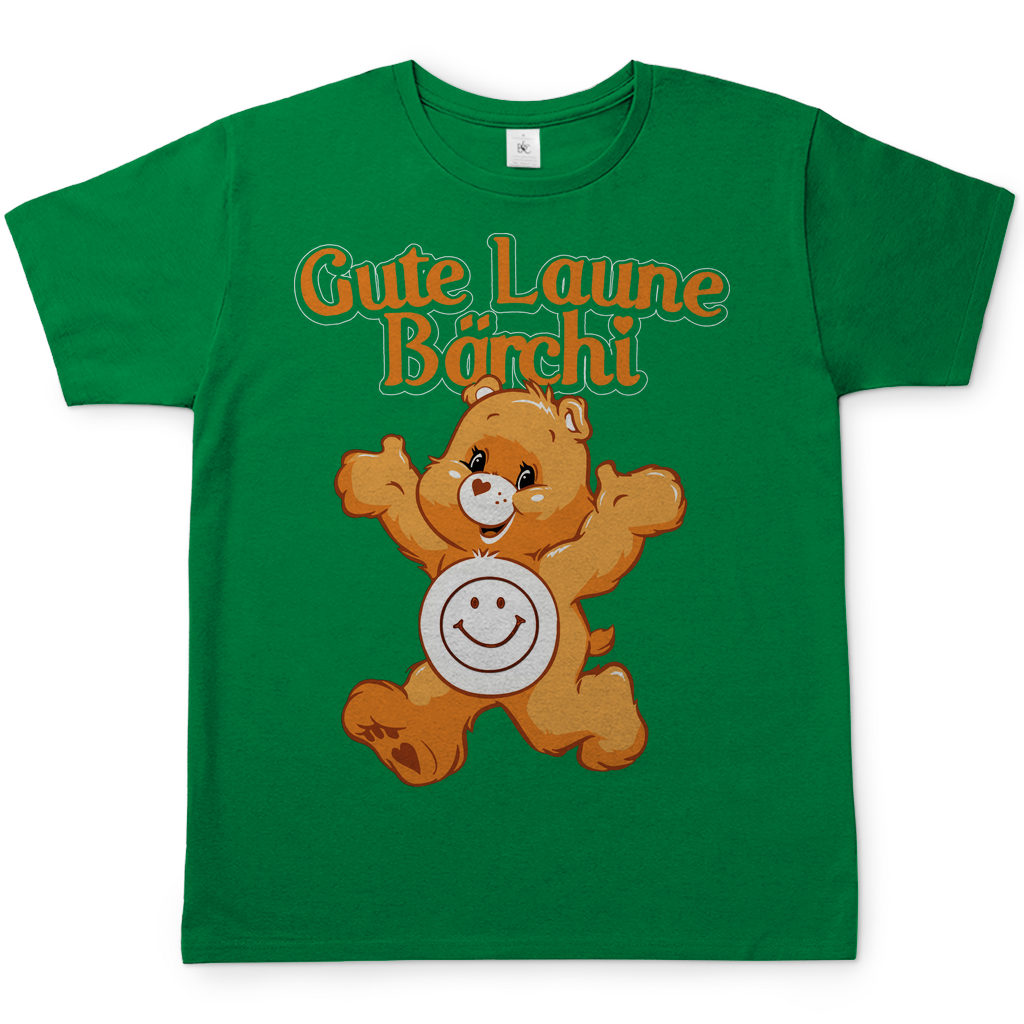 Gute Laune Bärchi - Glücksbärchi - Herren Shirt Kelly Green