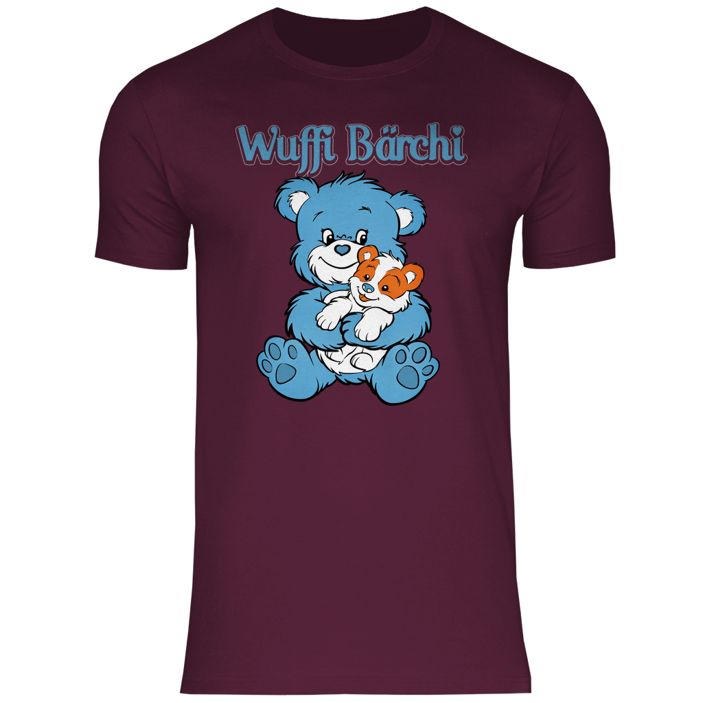 Wuffi Bärchi - Glücksbärchi - Herren Shirt Burgundy