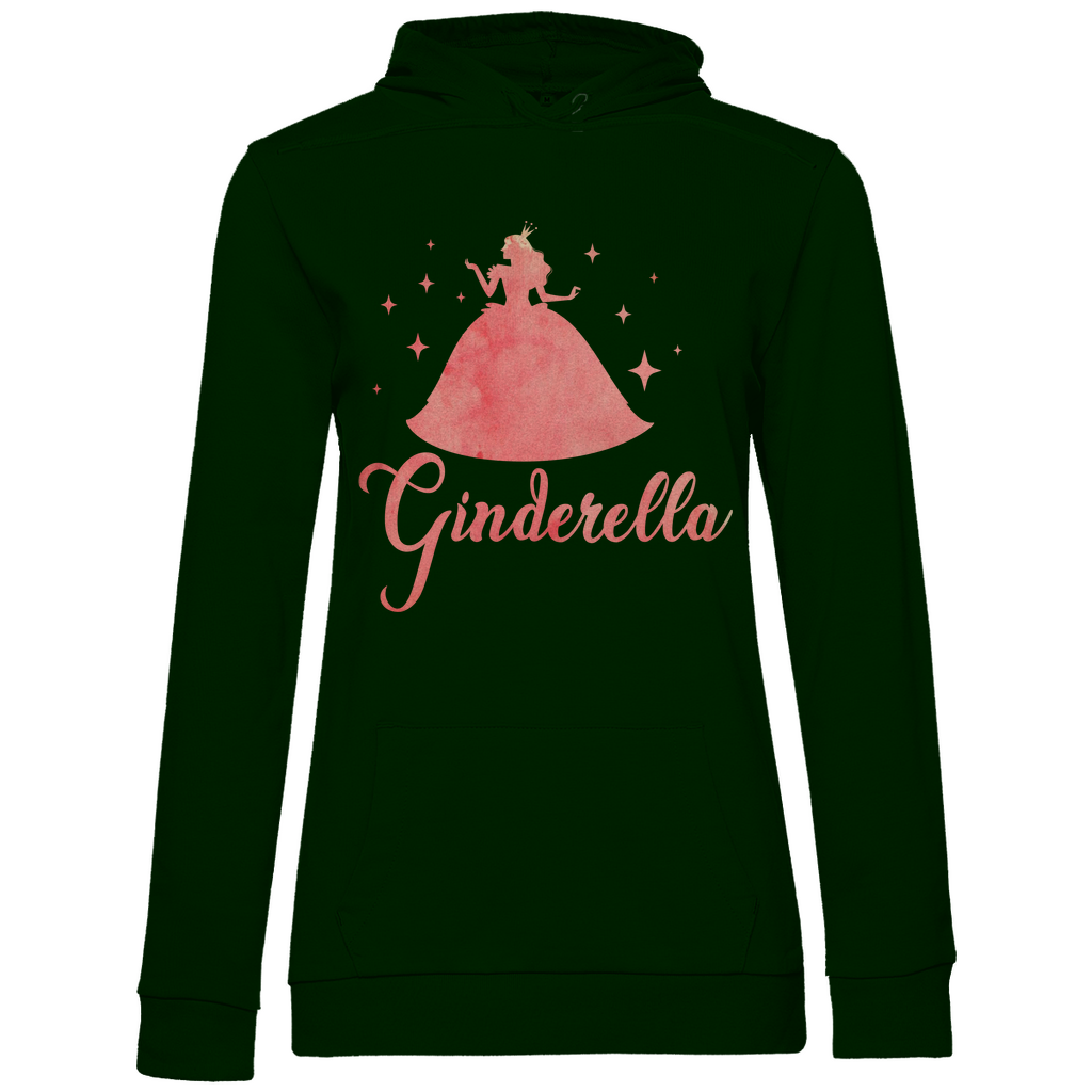 Ginderella - Prinzessin Aquarell - Damen Hoodie Forest Green