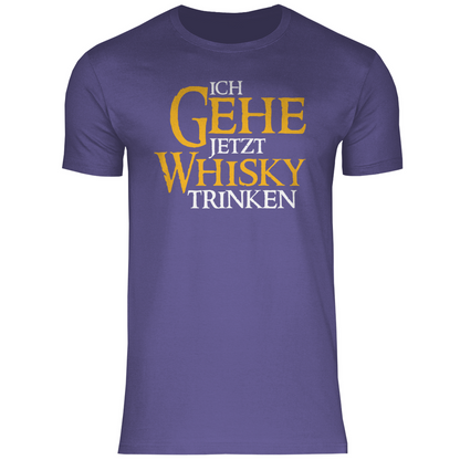 Ich gehe jetzt Whisky trinken - Herren Shirt Millennial Lilac