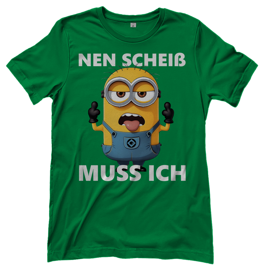 Damen T-Shirt Nen Scheiß Muss Ich Minion
