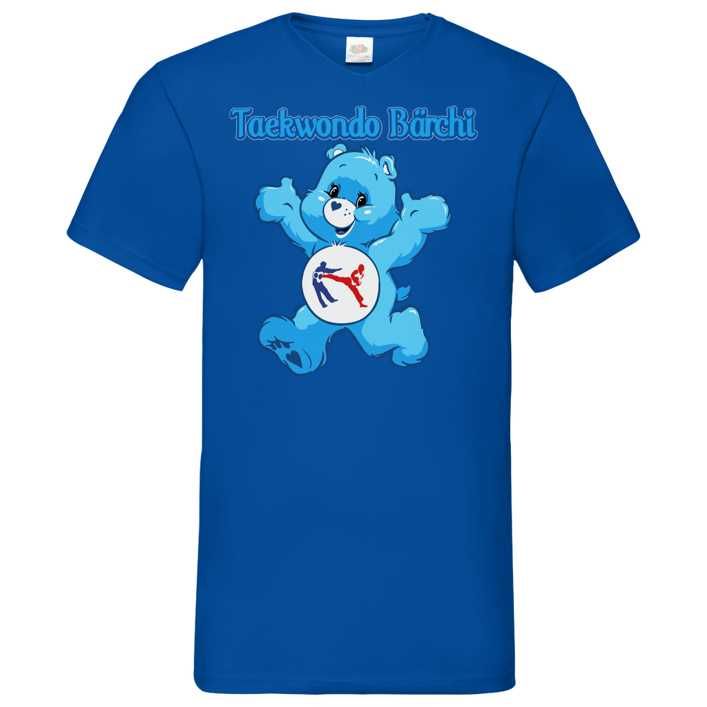 Taekwondo Bärchi - Glücksbärchi - Herren V-Neck Shirt Royal Blue