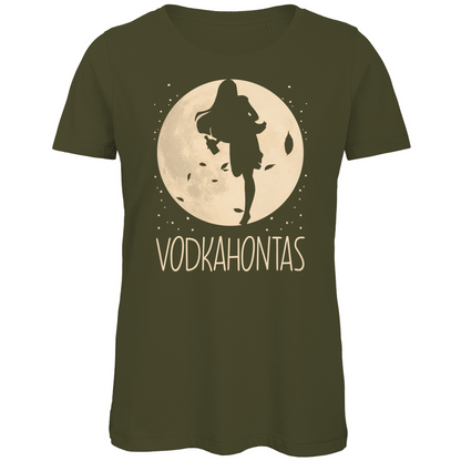 Mond Prinzessin - Vodkahontas - Damen Premium Bio T-Shirt Khaki