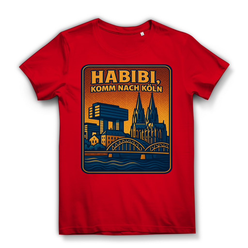 Habibi komm nach Köln - Damen Premium Bio T-Shirt Red