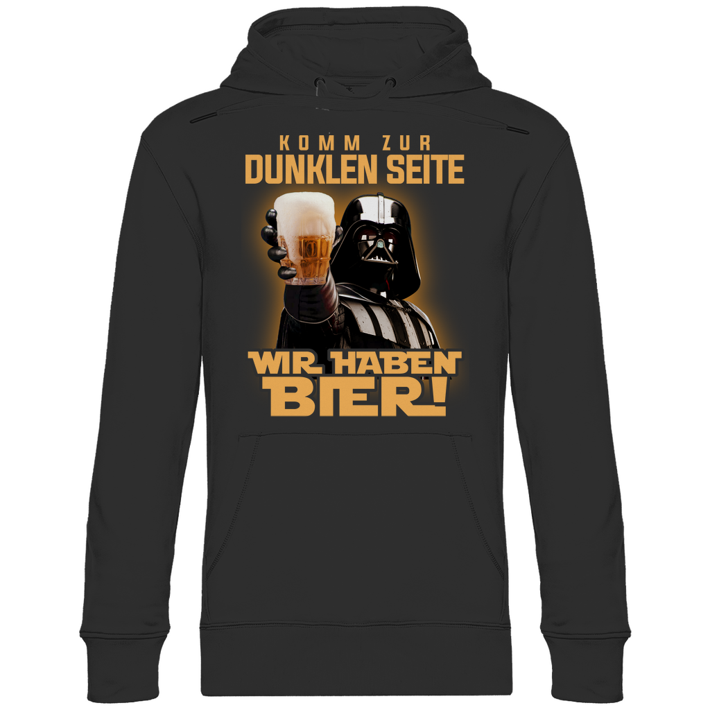 Komm zur dunklen Seite wir haben Bier Darth Vader - Unisex Hoodie