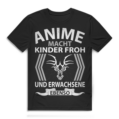 Anime Shirt Männer – Macht Kinder froh und Erwachsene ebenso Japan Spruch
