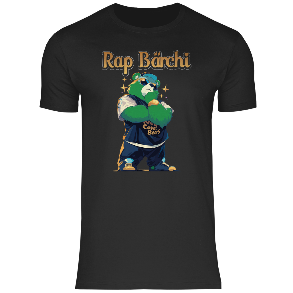 Rap Bärchi - Glücksbärchi - Herren Shirt Black