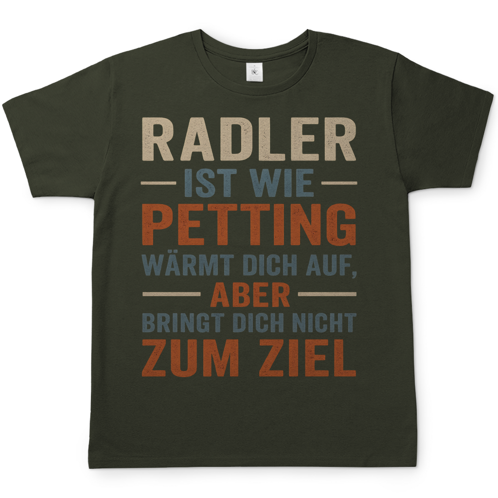 Radler ist wie Petting - Herren T-Shirt Urban Khaki
