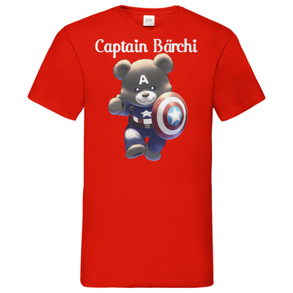 Captain Bärchi - Glücksbärchi - Herren V-Neck Shirt