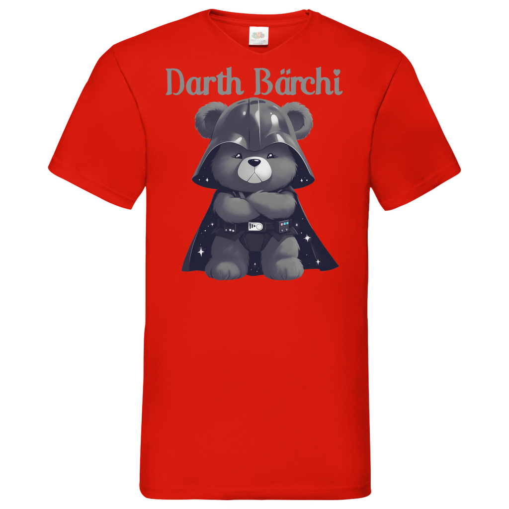 Darth Bärchi - Glücksbärchi - Herren V-Neck Shirt Red