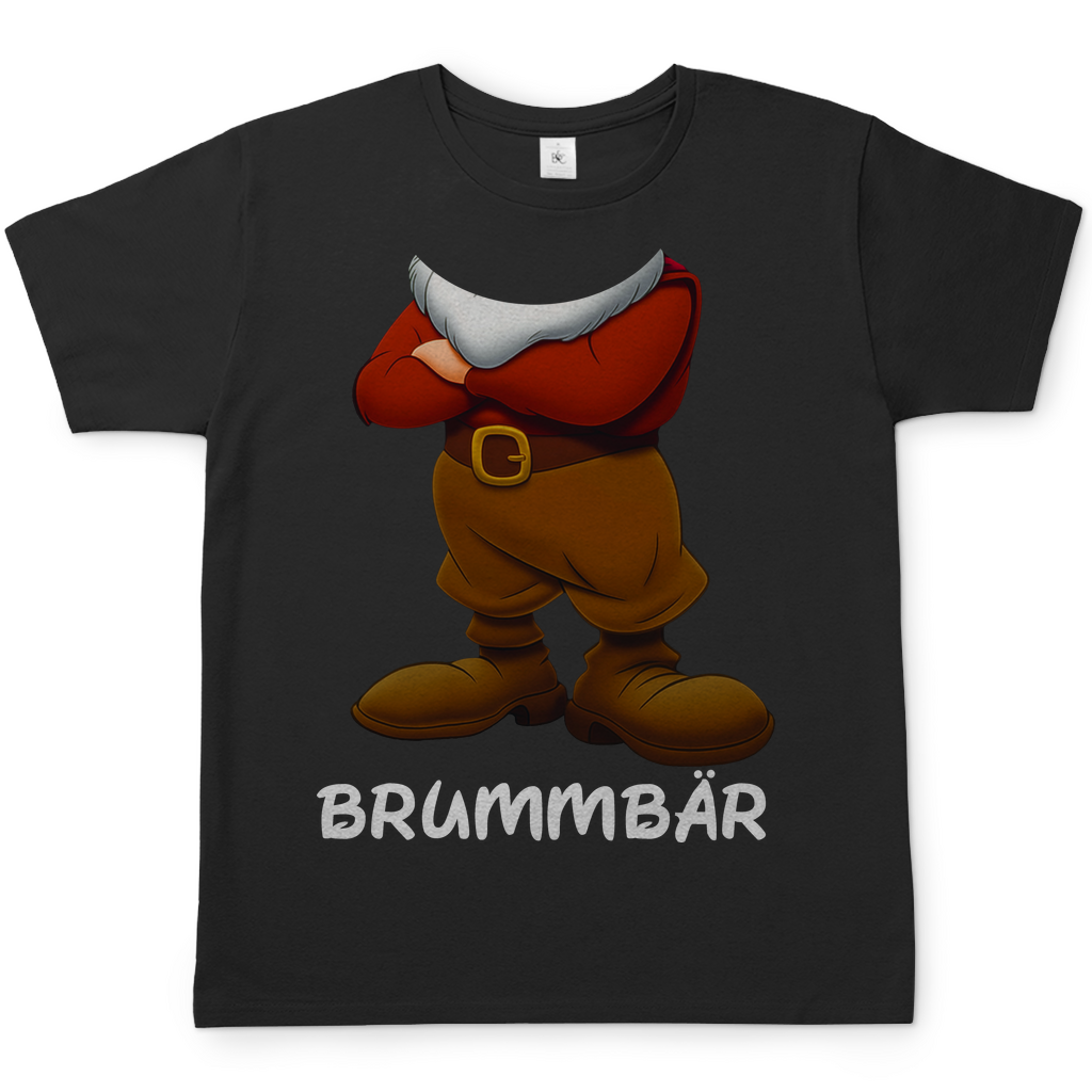 Schneewittchen und die 7 Zwerge - Brummbär - Herren Shirt Black