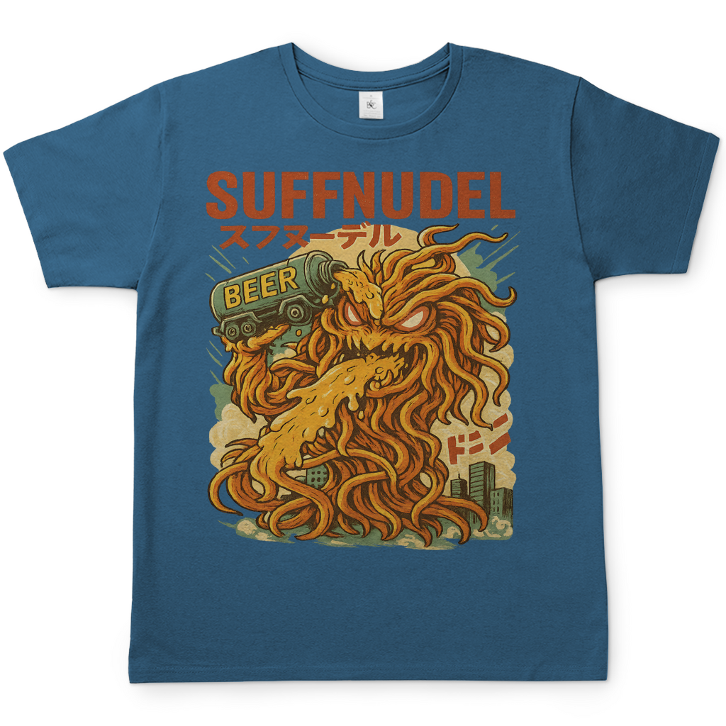 Suffnudel Bier Monster Nudel Kaiju - Herren T-Shirt Stone Blue