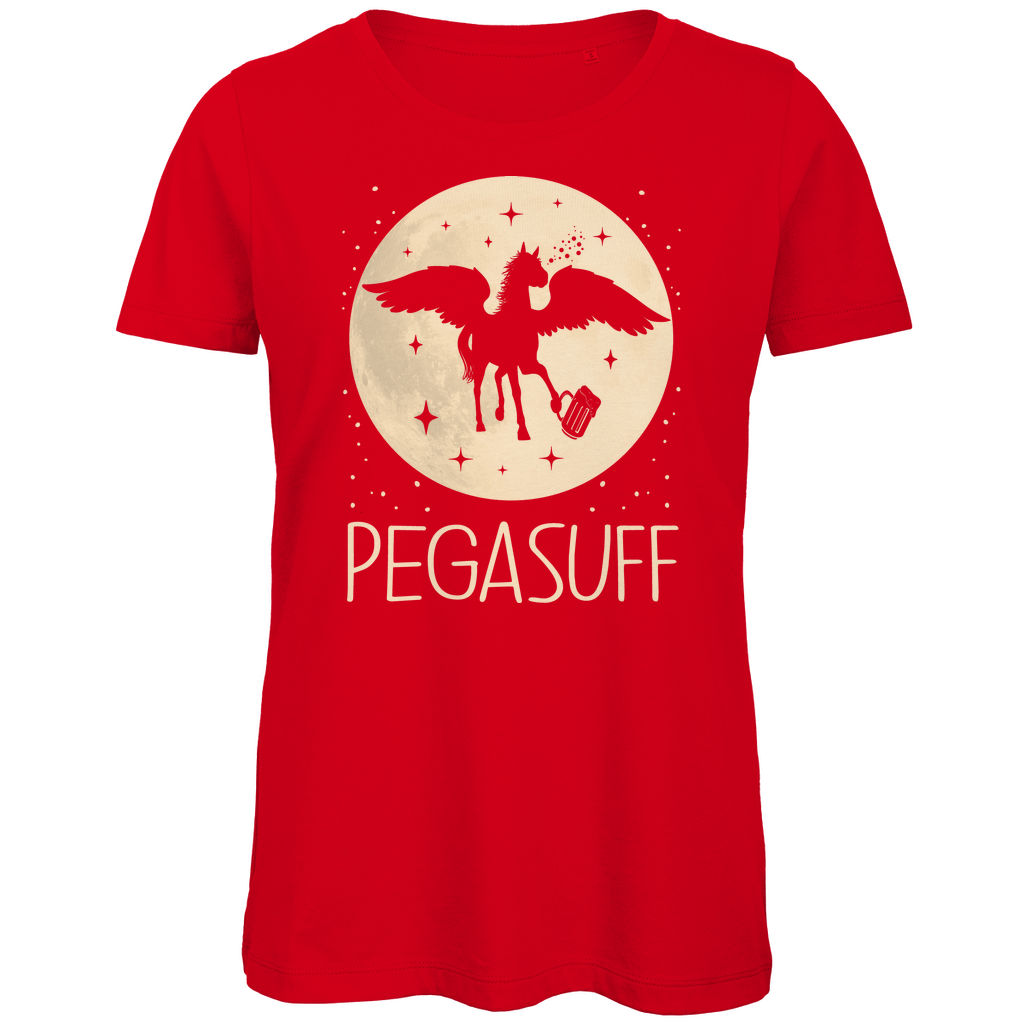 Mond Prinzessin - Pegasuff - Damen Premium Bio T-Shirt Red
