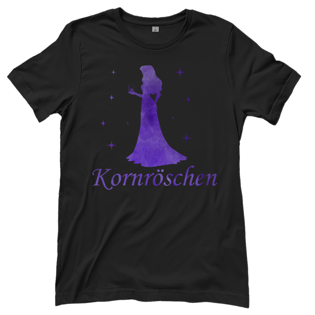 Kornröschen - Prinzessin Aquarell - Damenshirt Black