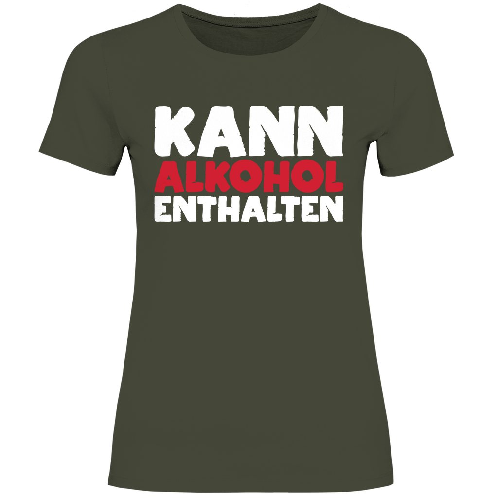 Kann Alkohol enthalten - Damenshirt