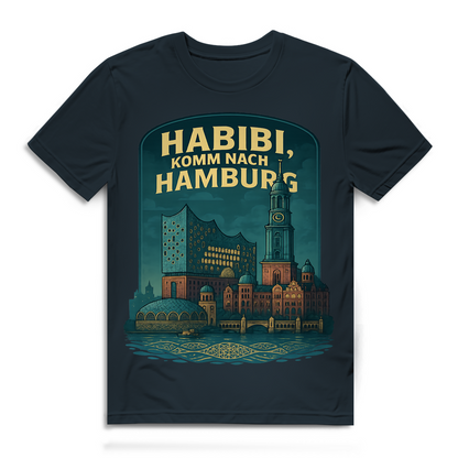 Habibi komm nach Hamburg - Herren Premium Bio T-Shirt