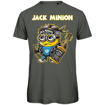 Jack Minion Herren T-Shirt - Bio Baumwolle, Lustiges Design, Jack Daniels Stil, Premium Qualität