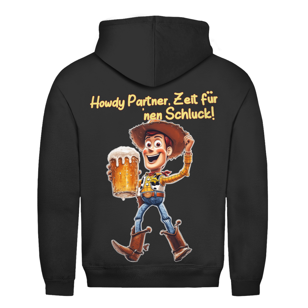 Howdy Partner Zeit für nen Schluck - Woody Toy Story - Herren Hoodie Jet Black