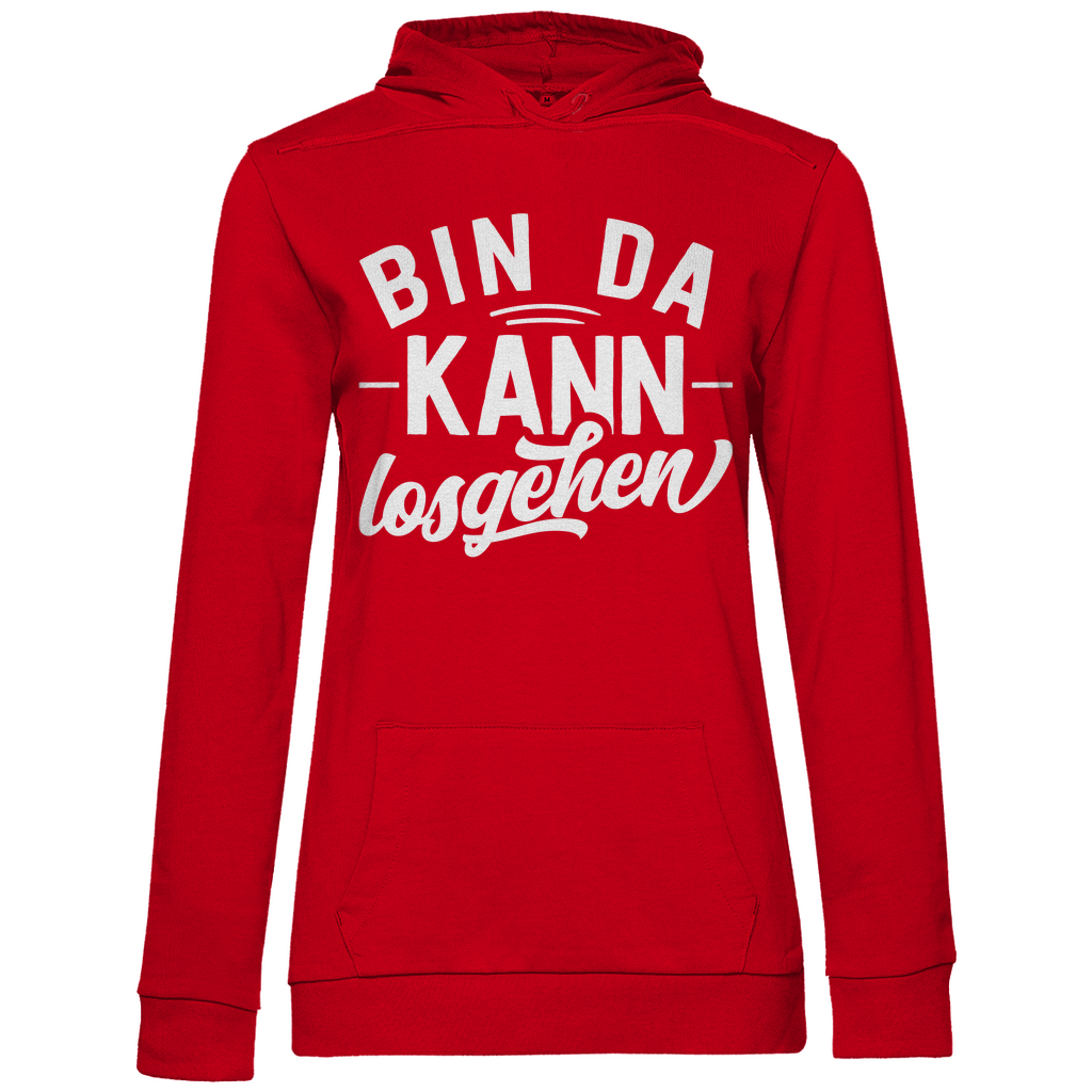 Bin da kann losgehen - Damen Hoodie