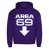 Herren Premium Bio Hoodie Area 69 Radiant Purple