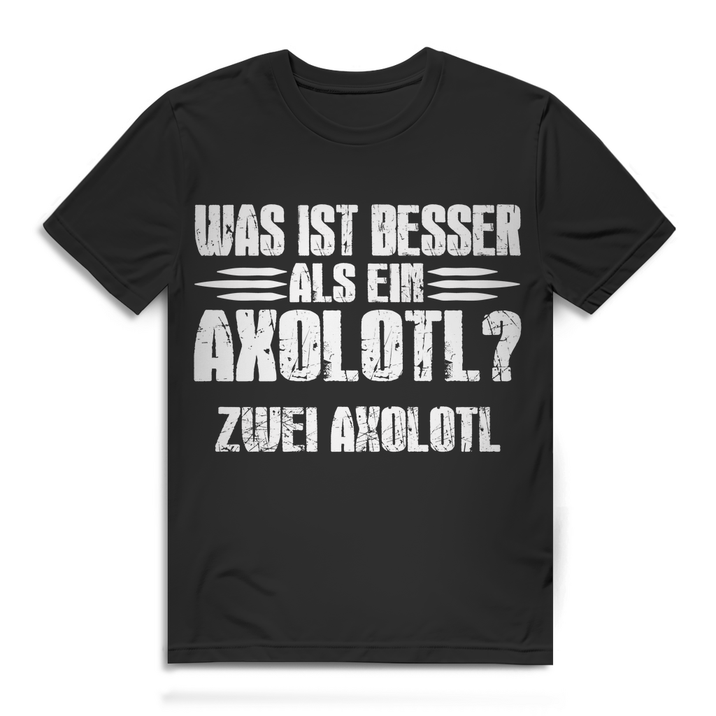 Was ist besser als ein Axolotl Zwei Axolotl Herren T Shirt Fun Spruch Geschenk Black