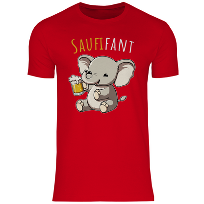 Saufifant - Herren Shirt Red