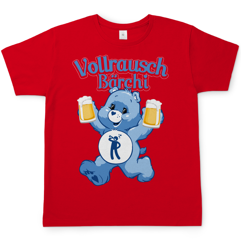 Vollrausch Bärchi - Glücksbärchi - Herren Shirt Red