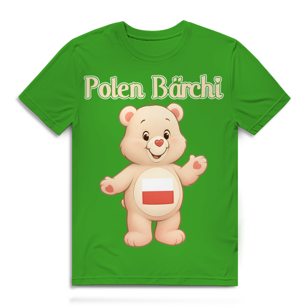 Polen Bärchi - Glücksbärchi - Herren Premium Bio T-Shirt Real Green