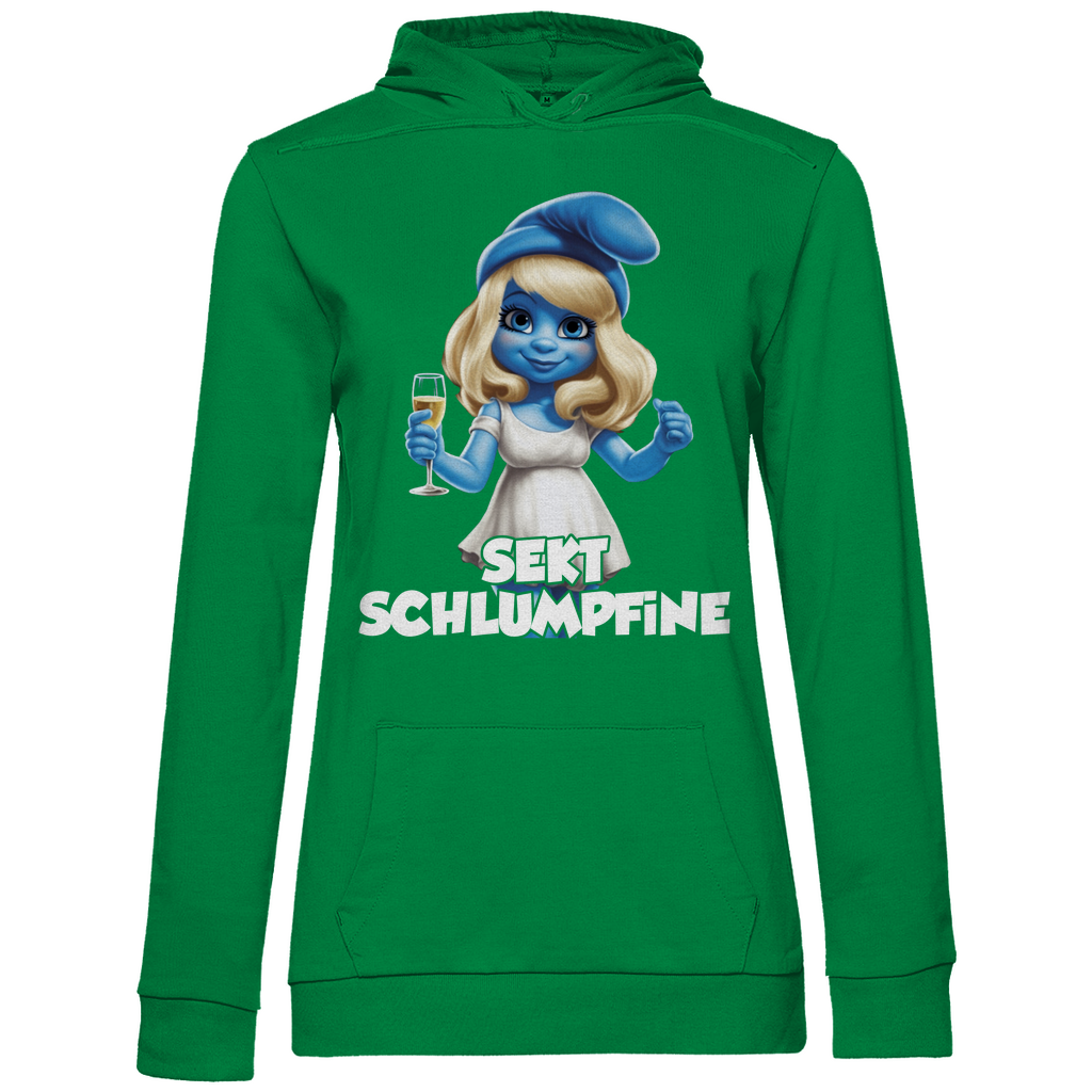 Sekt Schlumpfine Grafik - Damen Hoodie