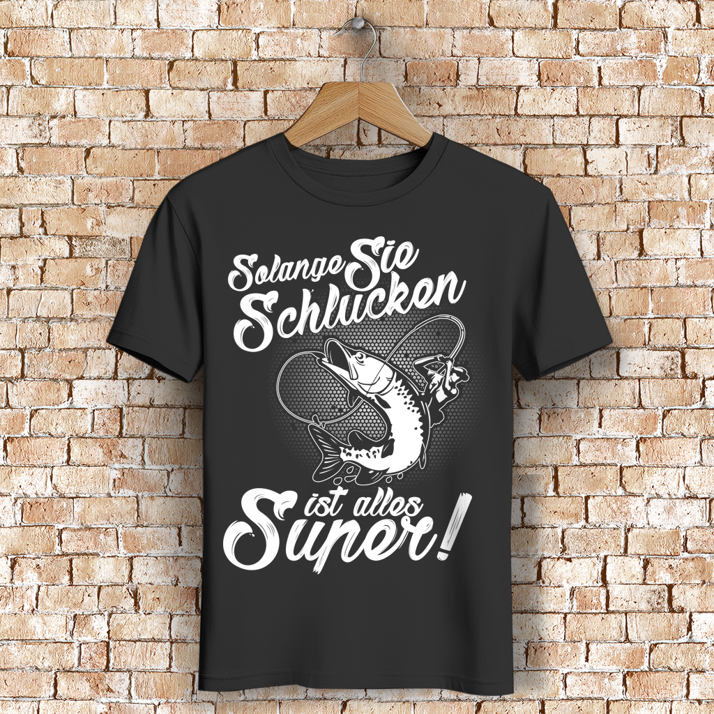Lustiges Angler Shirt – Zweideutiger Spruch – Männer Funshirt