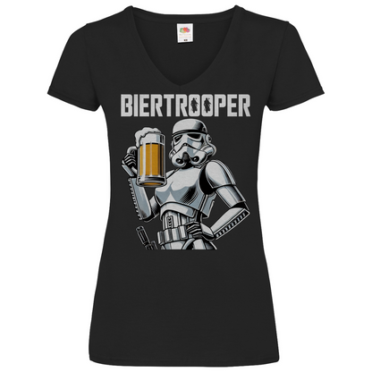 Biertrooper - Star Wars Stormtrooper - V-Neck Damenshirt Black