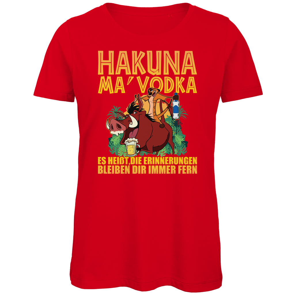 Hakuna Ma Vodka Timon und Pumbaa - Damen Premium Bio T-Shirt