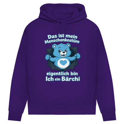 Damen Premium Bio Hoodie Menschenkostüm eigentlich bin ich ein Bärchi Radiant Purple
