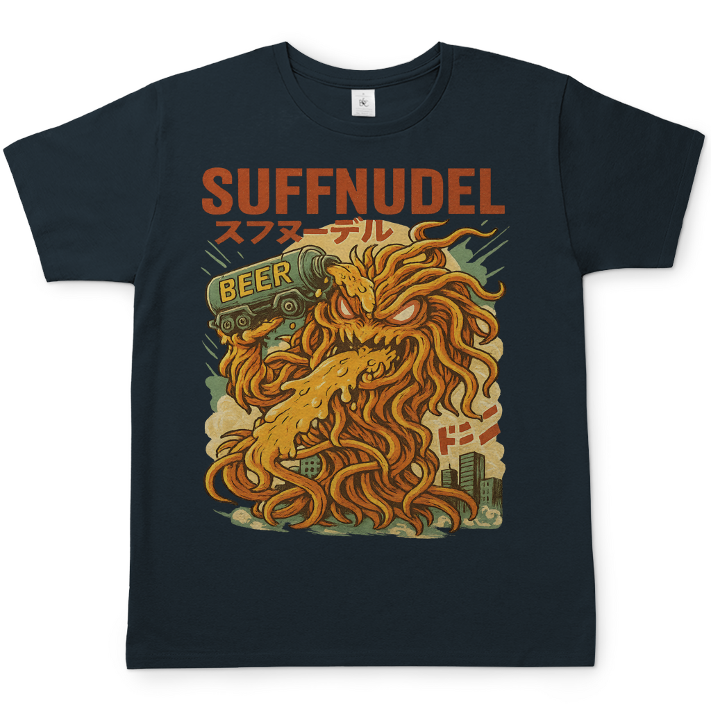 Suffnudel Bier Monster Nudel Kaiju - Herren T-Shirt Dark Grey Solid