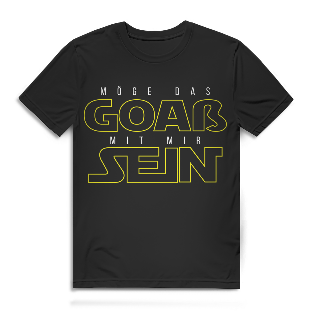 Funshirt Herren – Lustiges Goaßmass T-Shirt für Männer mit Spruch Black