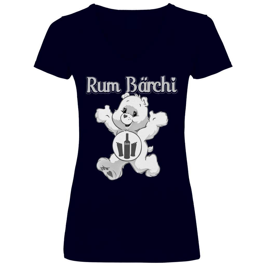 Rum Bärchi - Glücksbärchi - V-Neck Damenshirt