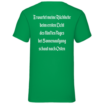 Ich gehe jetzt Bier trinken HDR - Beidseitiger Druck - Herren V-Neck Shirt