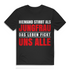 Das Leben fickt uns alle – Freches Männer T-Shirt mit schwarzem Humor Black