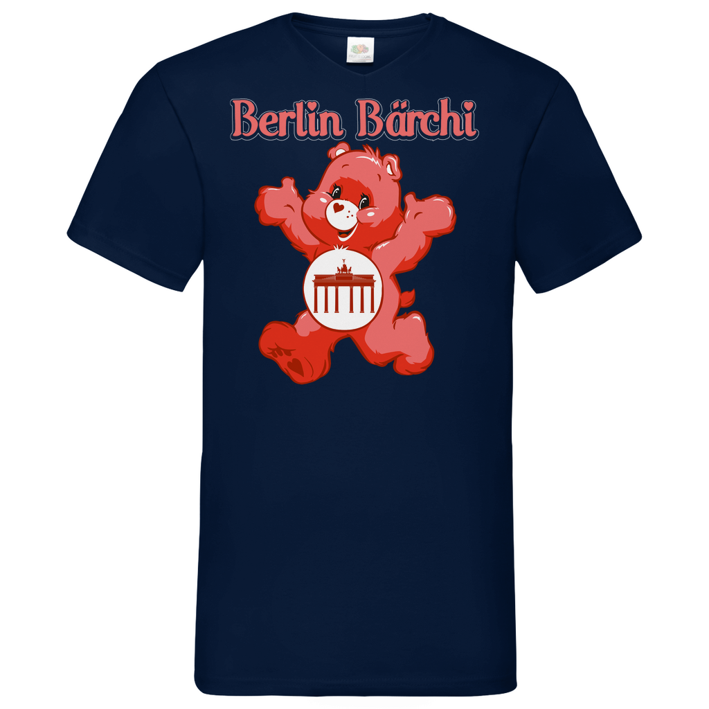 Berlin Bärchi - Glücksbärchi - Herren V-Neck Shirt