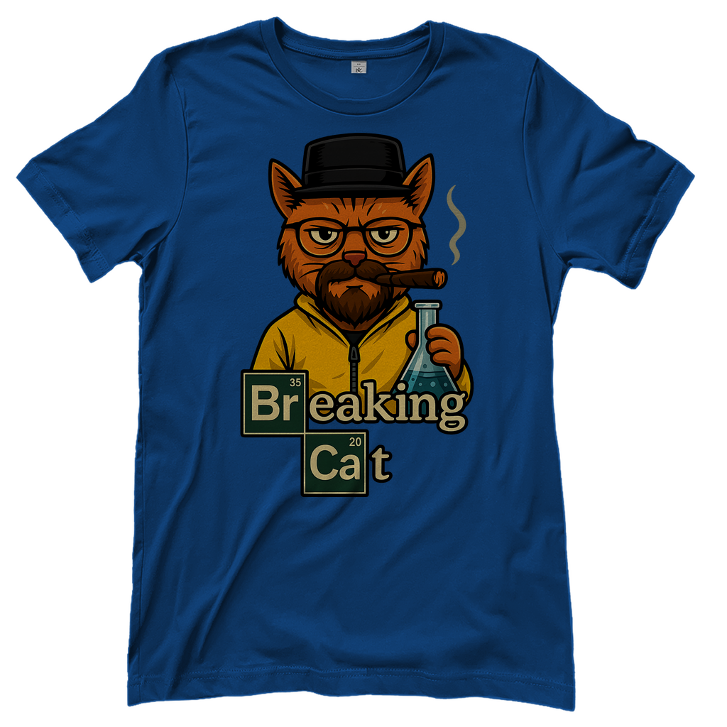 Breaking Bad Breaking Cat Katze - Damen T-Shirt Royal Blue