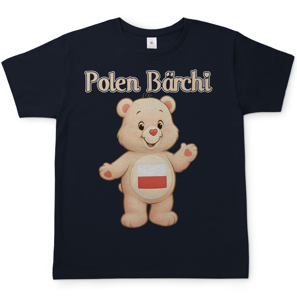 Polen Bärchi - Glücksbärchi - Herren T-Shirt Navy