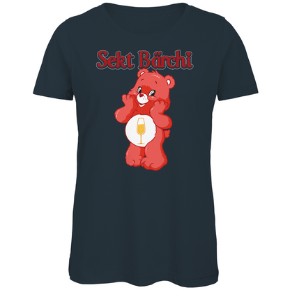 Sekt Bärchi - Glücksbärchi - Damen Premium Bio T-Shirt Dark Grey