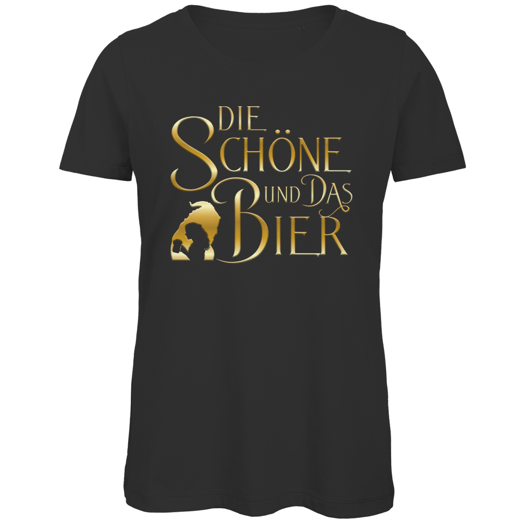 Die Schöne und das Biest Bier - Damen Premium Bio T-Shirt Black