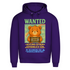 Herren Premium Bio Hoodie Wanted Glücksbärchi Wolkenland Extrem Gefährlich Süß Radiant Purple