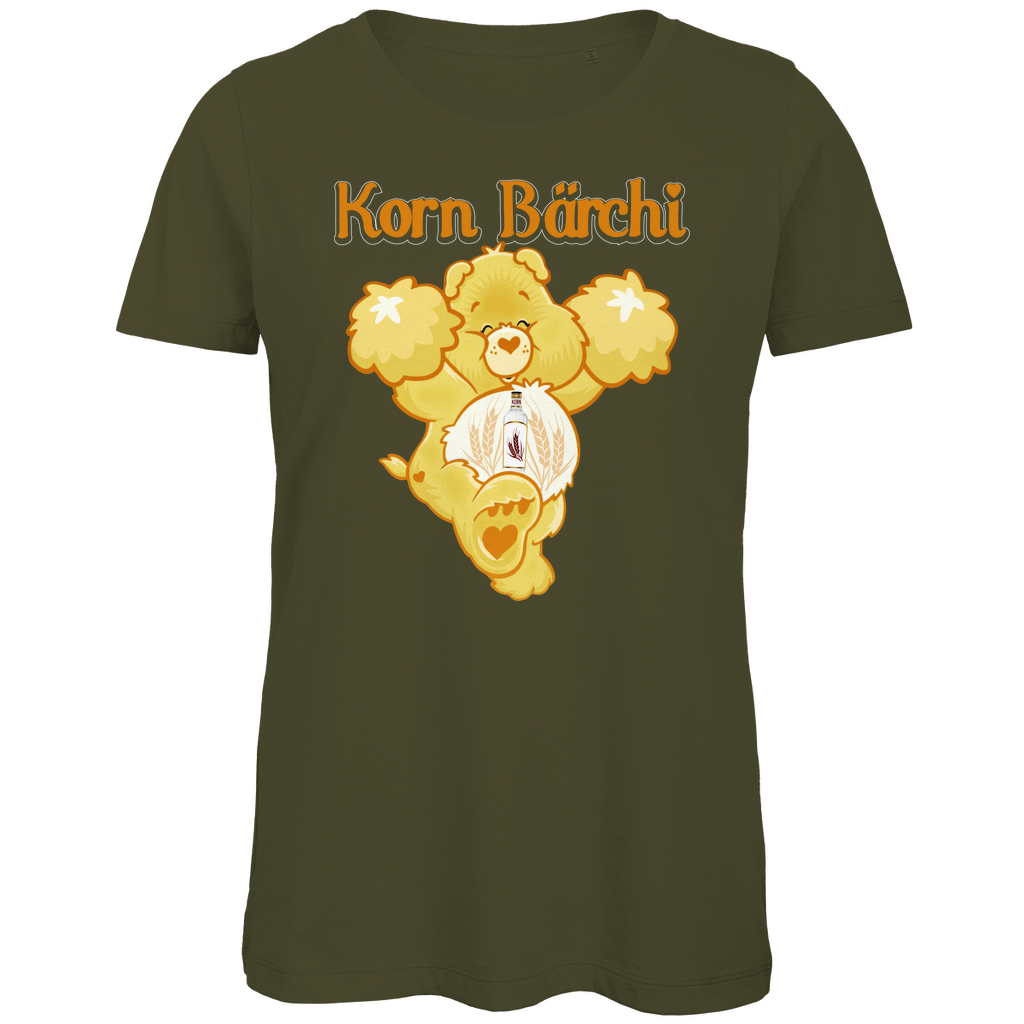 Korn Bärchi - Glücksbärchi - Damen Premium Bio T-Shirt Khaki