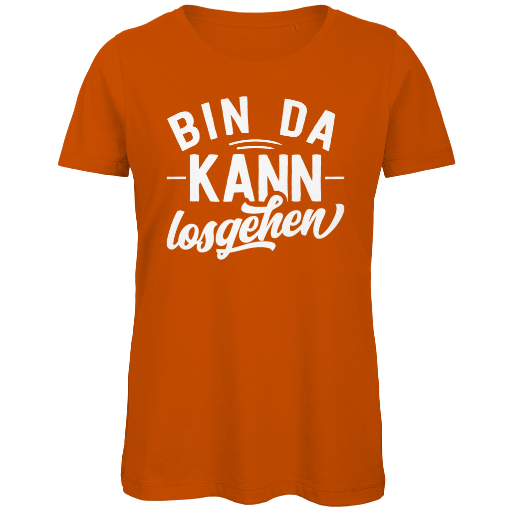 Bin da kann losgehen - Damen Premium Bio T-Shirt