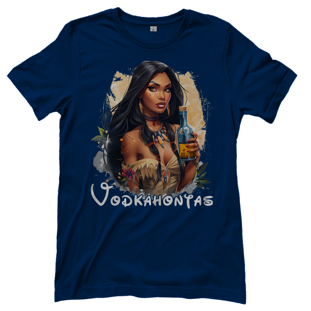 Vodkahontas Retro - Damenshirt Navy