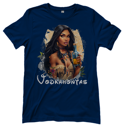 Vodkahontas Retro - Damenshirt Navy