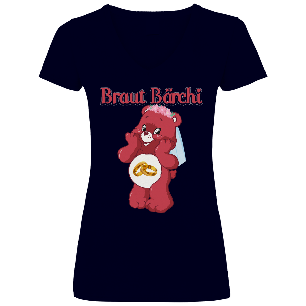 Braut Bärchi - Glücksbärchi - V-Neck Damenshirt