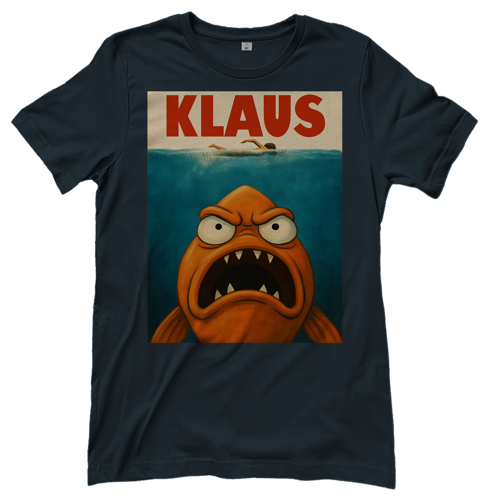 Klaus der Weiße Hai American Dad Mashup - Damen T-Shirt Dark Grey Solid